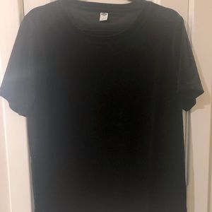 Black velvet tee